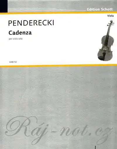 Cenová Bomba Cadenza - Krzysztof Penderecki