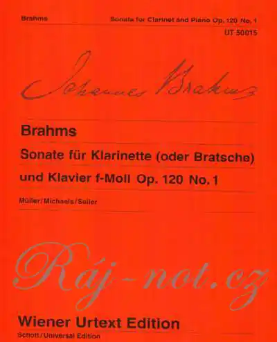 Oblíbený Sonáta f moll op. 120/1 - Johannes Brahms