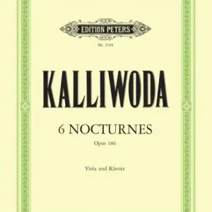 6 Nocturnes Opus 186 pro violu a klavír od Johann Wenzel Kalliwoda Vysoce Kvalitní