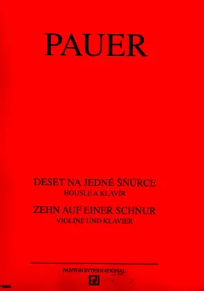 Deset na jedné šňůrce pro housle a klavír od Jiří Pauer Levný