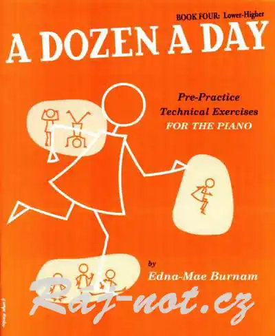 A Dozen A Day Book Four Lower Higher - praktické cvičení pro klavír Rychlé Dodání