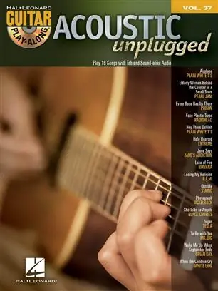 Víkendová Akce Guitar Play Along 37 - ACOUSTIC UNPLUGGED kytara + tabulatura