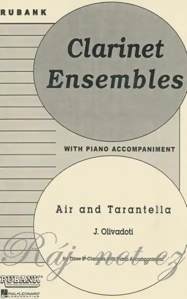AIR AND TARANTELLA clarinet trio with piano acc. / trio pro klarinet + klavír Nejprodávanější