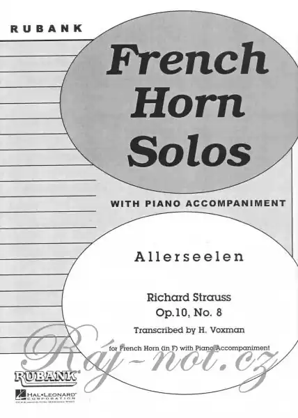 Nová Kolekce ALLERSEELEN - Richard Strauss - lesní roh (f horn) a klavír