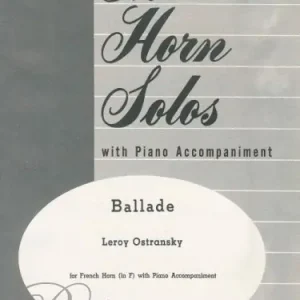 BALLADE - HORN IN F WITH PIANO / lesní roh + klavír Odeslání Ihned
