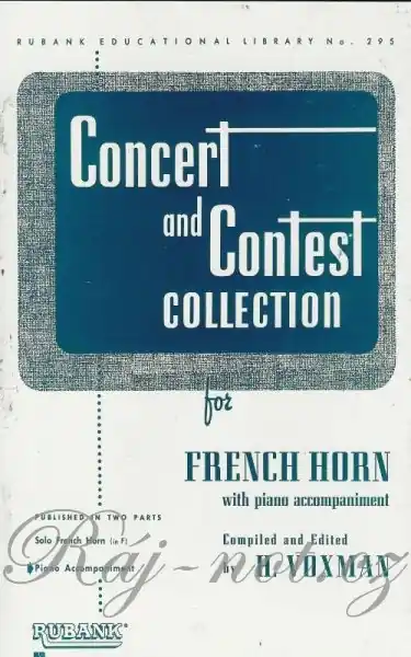 Omezená Nabídka CONCERT & CONTEST COLLECTIONS for F Horn - klavírní doprovod