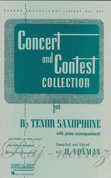 CONCERT & CONTEST COLLECTIONS for Tenor sax - klavírní doprovod Finální Výprodej