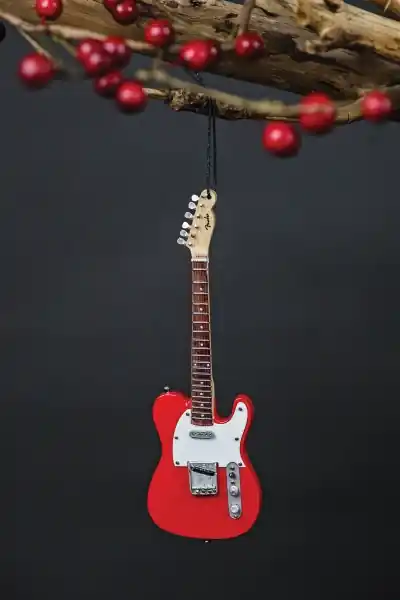 Tovární Cena Fender ‘50S Red Telecaster - 6 Inch. Holiday Ornament - miniatura kytary