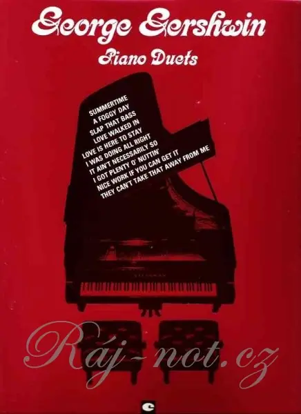 Autentický George Gershwin Piano Duets - Výběr známých melodií pro čtyřruční klavír