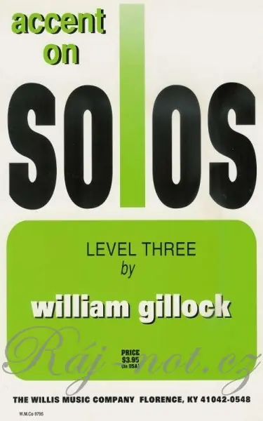 Accent On Solos Book 3 - 8 skladeb pro klavír Cenová Bomba