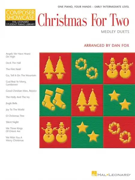 CHRISTMAS FOR TWO- vánoční melodie pro 1 klavír 4 ruce Jen Po Omezenou Doba