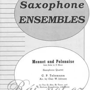Kup Teď MENUET AND POLONAISE saxophone quartet (AATB) / kvartet pro saxofon
