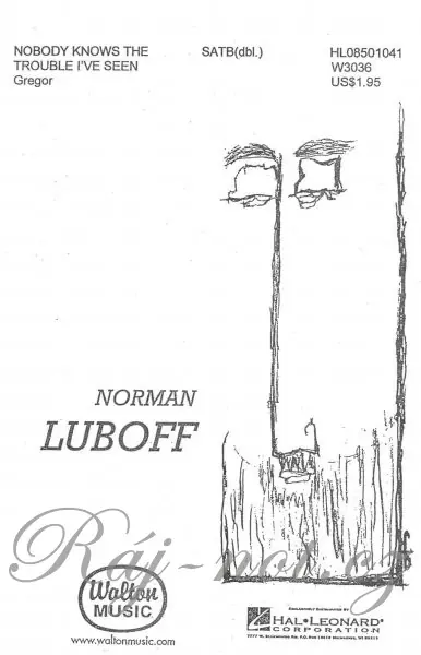 NOBODY KNOWS THE TROUBLE I‘VE SEEN / SATB a capp Finální Výprodej
