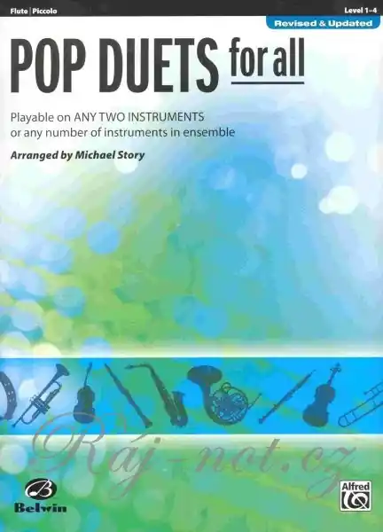 Ověřený POP DUETS FOR ALL (Revised and Updated) level 1-4 // flétna/piccollo