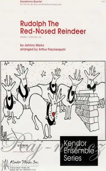 RUDOLPH THE RED-NOSED REINEER sax quartet (AATB) Bezpečná Platba