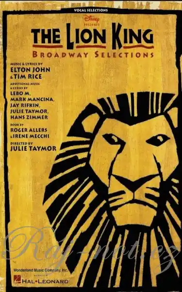 Cenová Bomba The Lion King Broadway Selections pro klavír