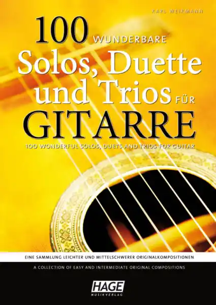 Akční Cena 100 wunderbare Solos, Duette und Trios für Gitarre - 100 skladeb pro 1-3 kytary