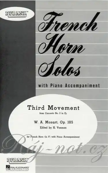 Odeslání Ihned Third Movement from Concerto No. 2 - Třetí věta z koncertu č.2 v úpravě pro f horn s doprovodem klavíru