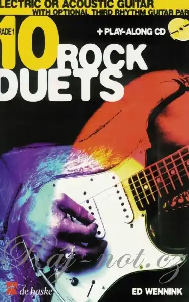 Výprodej 10 ROCK DUETS FOR ELECTRIC OR ACOUSTIC GUITAR / kytara