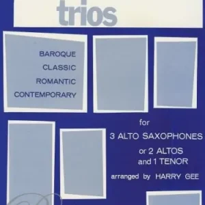 12 SAXOPHONES TRIOS ( AAA or AAT ) / 12 skladeb pro 3 saxofony Top Prodej