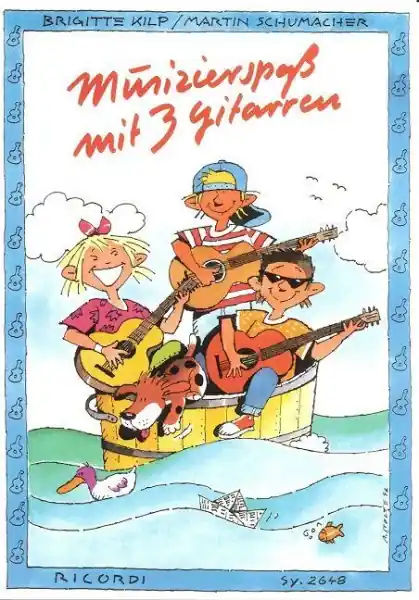 Musizierspas mit 3 Gitarren noty pro jednu až 3 kytary Akční Nabídka