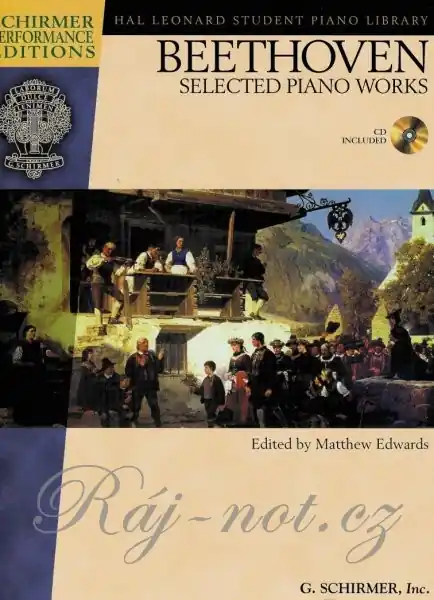 Rychlé Dodání BEETHOVEN - selected piano works + Audio Online sólo klavír