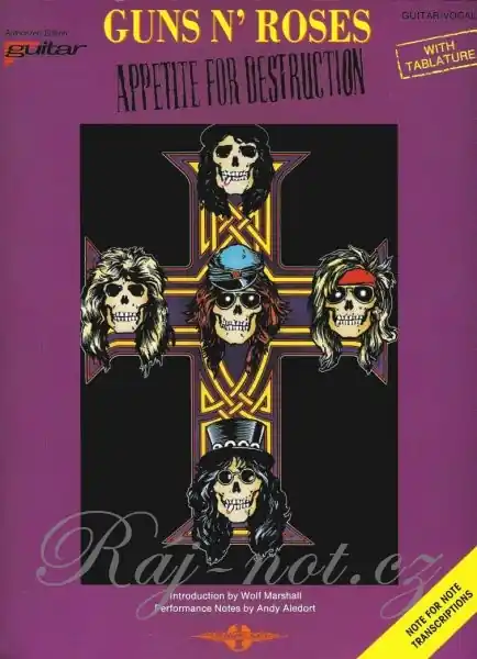 Guns N‘ Roses - Appetite for Destruction / kytara + tabulatura Sleva