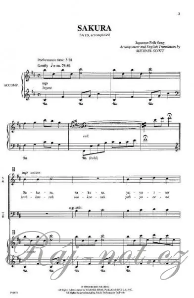 SAKURA / SATB Expresní Doručení
