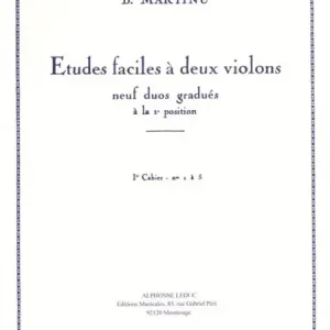 Nakupujte Hned Etudes Faciles A Deux Violins Vol.1 - Volume 1
