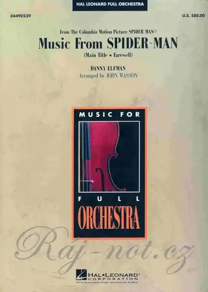 Akční Nabídka Music from Spider-Man - noty pro orchestr