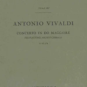 Concerto in C Major (RV443) for Flute, Strings and Cembalo Zlevněný