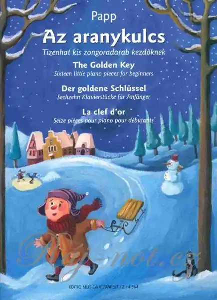 The Golden Key - Der goldene Schlüssel - 16 krátkých skladbiček pro začínající klavíristy Akční Cena