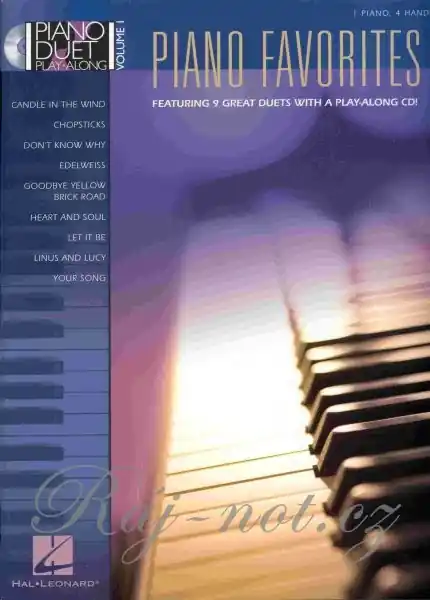 Expresní Doručení Piano Favorites pro čtyřruční klavír