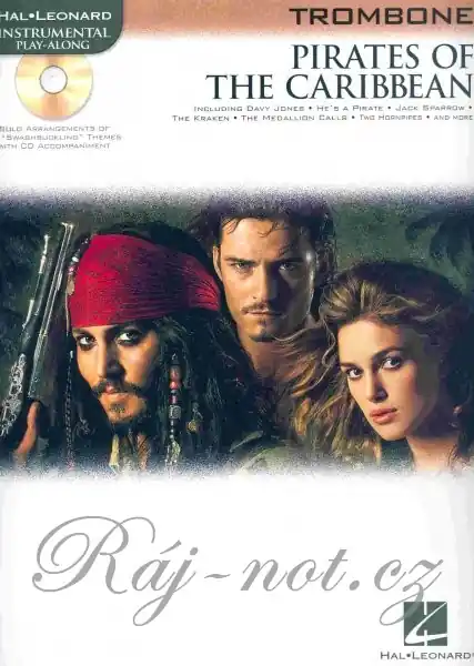 Pirates of the Caribbean - Písně z filmu Piráti z Karibiku písně pro trombon (pozoun) Nová Kolekce