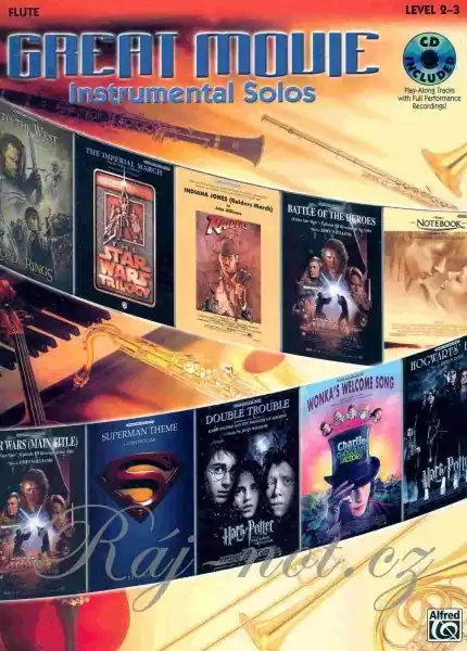 Great Movie Instrumental Solos - 10 nejkrásnějších melodií pro příčnou flétnu Rychlé Dodání