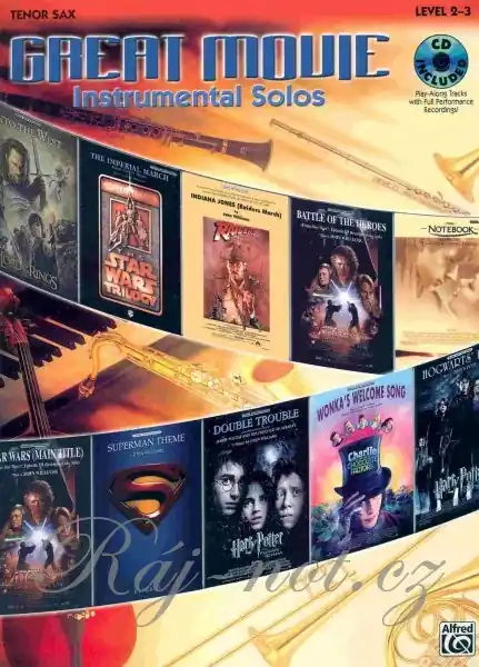 Great Movie Instrumental Solos - 10 nejznámějších skladeb pro tenor saxofon Finální Výprodej