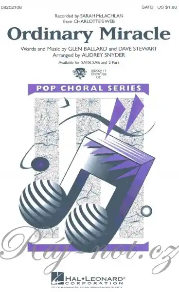 ORDINARY MIRACLE / SATB* Nízká Cena