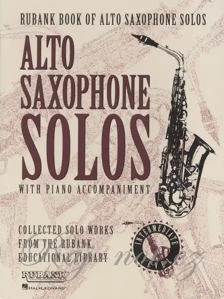 Alto Saxophone Solos with Piano Accompaniment – Intermediate Level / altový saxofon + klavír (online) Cenový Hit
