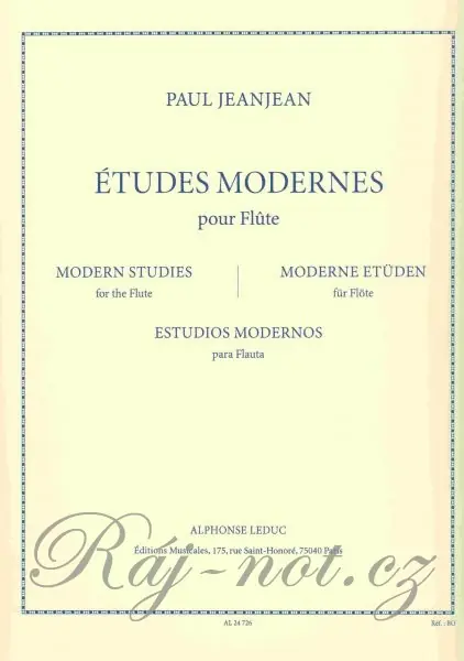 Expresní Doručení Etudes Modernes od Paul Jeanjean pro příčnou flétnu