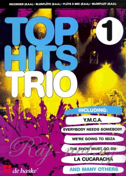 Bezpečná Platba TOP HITS TRIO 1 / 14 hitů pro 3 zobcové flétny (SAA)