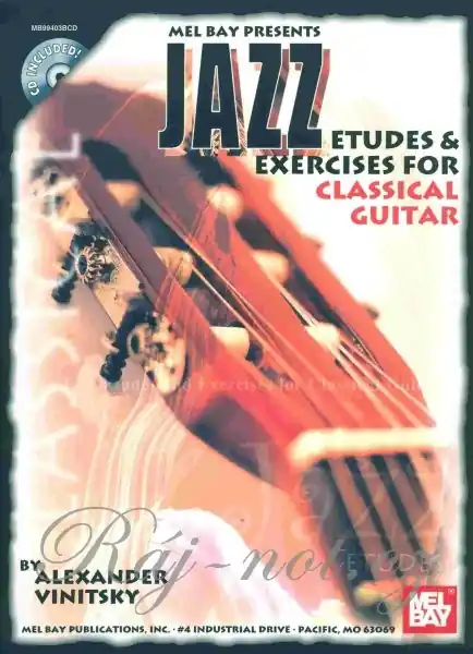 Autentický Jazz Etudes & Exercises for Classical Guitar - pro klasickou kytaru
