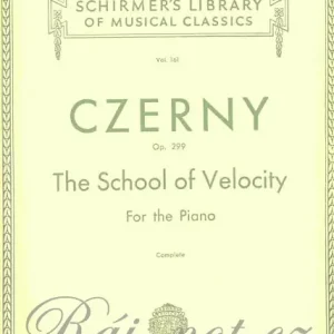 Akční Cena Carl Czerny Op.299 - School of Velocity - Škola zběhlosti pro hráče na klavír