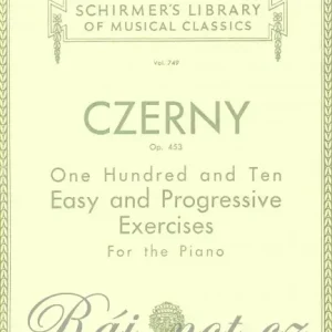 Carl Czerny Op.453 - 110 jednoduchých cvičení pro klavír Cenový Hit