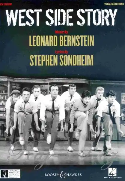 Zlevněný WEST SIDE STORY - 13 písní z tohoto muzikálu pro klavír, zpěv s akordy pro kytaru