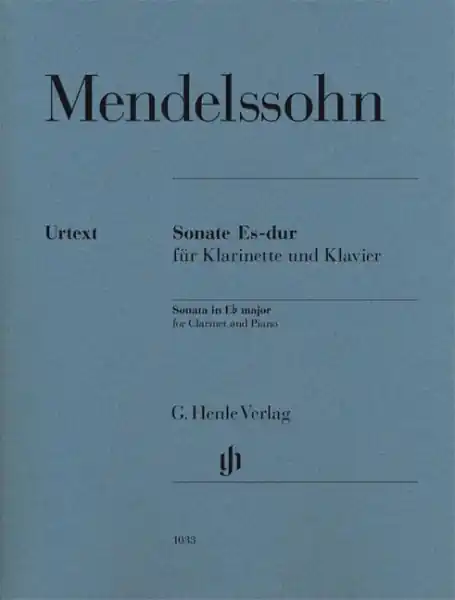 Přímo Od Výrobce Sonata in E flat major for Clarinet and Piano - noty pro klarinet a klavír