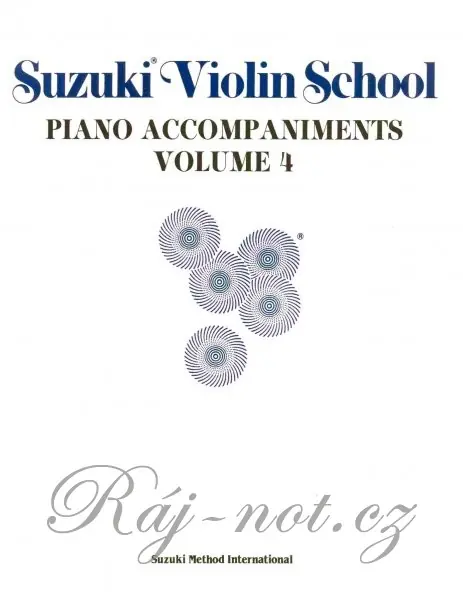 Suzuki Violin School 4 - klavírní doprovod Top Prodej