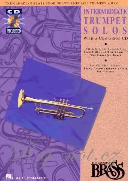 Super Cena Canadian Brass Book Of Intermediate Trumpet Solos trumpeta a klavír