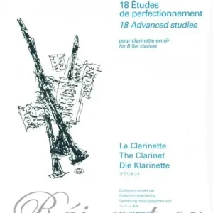 Sezónní Sleva 18 Etudes de perfectionnement by Paul Jeanjean pour clarinette / klarinet