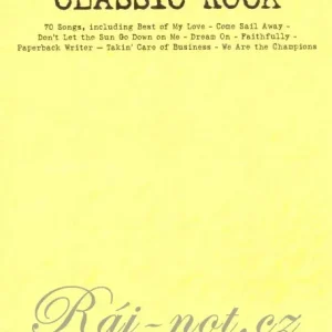 Vysoce Kvalitní Budgetbooks Classic Rock klavír/zpěv/kytara