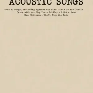 Budgetbooks Acoustic Songs (Easy Piano) Oblíbený